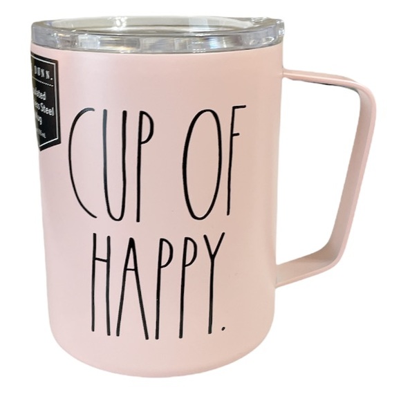 Rae Dunn Other - ⭐️6 HOUR SALE⭐️ NEW Rae Dunn CUP OF HAPPY Insulated S/S Mug😊😊